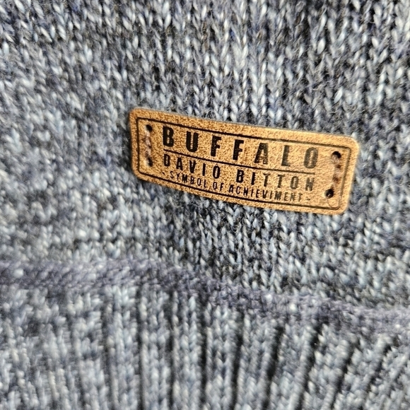 Buffalo David Bitton Mens Sherpa Fleece Lined Zip-Up Sweater Gray XL - Picture 7 of 12